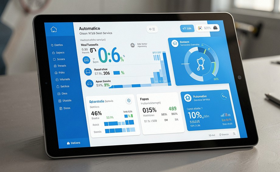 Plataforma de trazabilidad digital en tableta durante el servicio